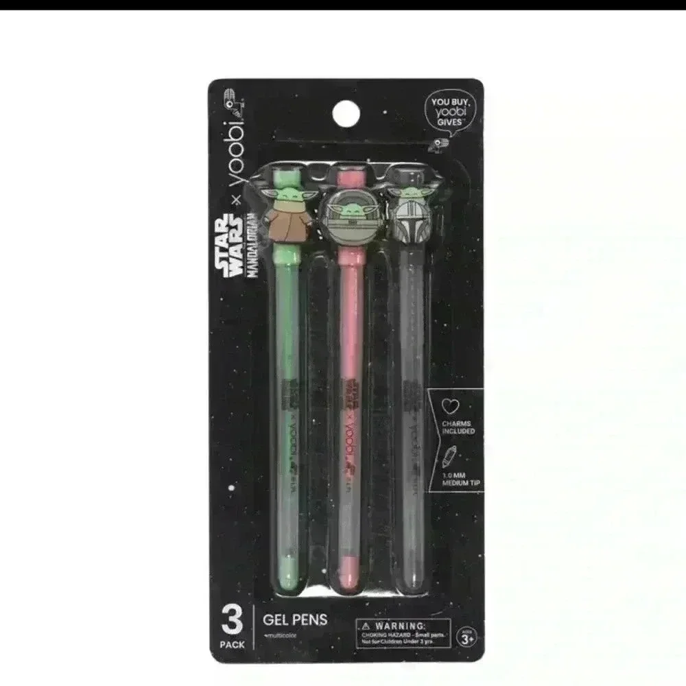 Star Wars 6Pack Gel Pen Set Yoda Chewbacca Darth Vader Disney Yoobi - Picture 2 of 6